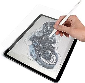 Made in Japan Paper Texture Paper-Like Anti Glare Matte PET Screen Protector for New iPad Pro 12.9 Inch Without Home Button 2018 A1876 A1983 A1895 A2014 [2 Pack]