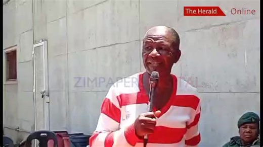 Tapiwa Makore Snr, whose death sentence was commuted to life imprisonment, expresses optimism about his future and calls for the introduction of a 'Prisoners for ED' programme in prisons. He was speaking during an interaction with the Justice, Legal and Parliamentary Affairs Permanent Secretary, Vimbai Nyemba, at Chikurubi Maximum Prison in Harare today. 📷 Esther Mushove | The Herald-Zimbabwe