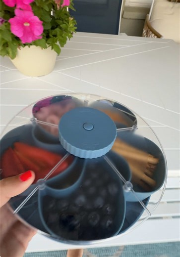 This snack tray is a gamechanger for grazing kiddos - set it up once or twice a day and there’s no more constant digging in the fridge or pantry 🙌🏼 #snacktray #kidsnacks #kitchengadgets #momhack #musthave @Brooke 🐆🪴🗝️