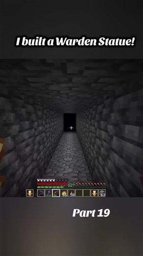 Minecraft Warden Statue Build