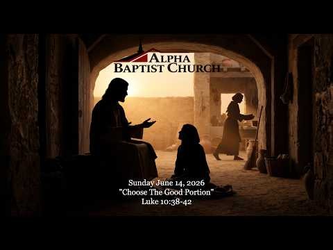 6.14.26 Sunday Service | "Choose The Good Portion" | Luke 10:38-42 | Pastor Scotton