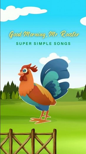 Good Morning, Mr. Rooster | Super Simple Songs #shorts