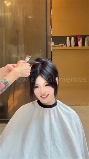 Korean bangs suitable for all face shapes, essential for contouring and making your face look smalle
