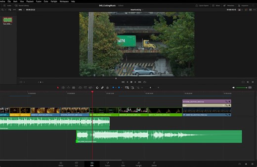 终极音乐编辑指南 - 节拍匹配和尾声 - DaVinci Resolve教程
