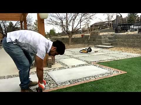 How to build a new contemporary patio. modern patio!