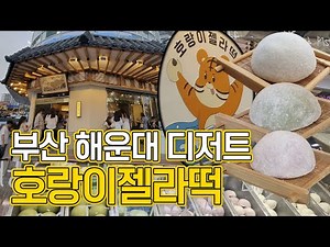 부산 해운대 디저트 맛집 - 호랑이젤라떡 (젤라또+찹쌀떡)