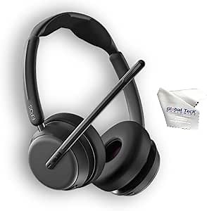 EPOS Impact 1060 ANC Wireless Headset UC Bundled for Video Conferencing Calls, Distance Learning, Remote Work, School, Streaming, Phone Calls, Bluetooth Dongle, Global Teck Cloth & Gold Support Plan