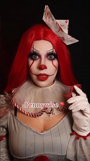 "Creepy Clown Transformation! 🎈👻 | Pennywise Makeup Idea"