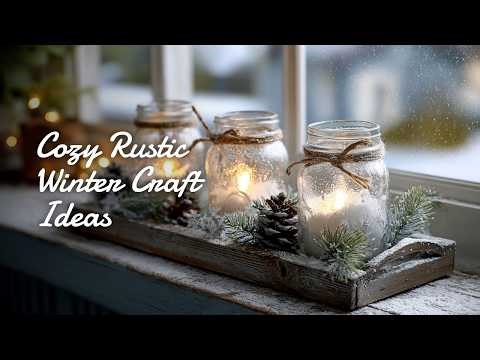 🧶 Winter Decor Crafts: 16+ Handmade Rustic Decor DIY Ideas