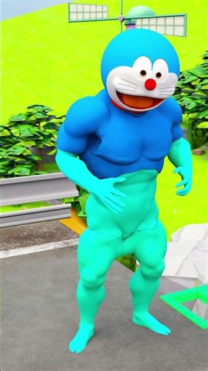 Epic Ladder Run Battle! Doraemon vs Nobita Fight for Shizuka - Who Is Winner!