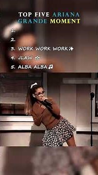 Ariana Grande being iconic for 60 seconds straight 🤩 (Wait for 1) #top5