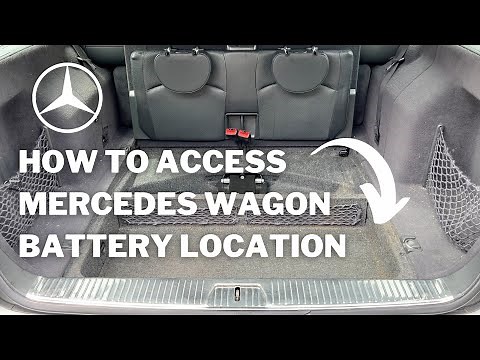 Mercedes Benz Wagon Battery Location Access E-Class S211 W211 Estate E320 E350 E500 E55 2004-2009
