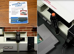 Fascinating Look Back at Homework First, a Combination Lock for the NES That Blocked the Cartridge Slot