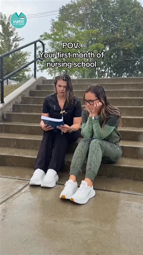 Anyone else’s first month of nursing school feel like this? 🌧️📚 When it rains, it POURS in nursing school. My advice: This is ALL new… keep going, keep pushing, and remember you’re stronger than you think. YOU GOT THIS! #nurseinthemaking #NursingSchool #StudentNurse #FutureNurse #NursingSchoolLife #NurseLife #NursingStudentProblems #NursingSchoolStruggles #NCLEXPrep #NursingJourney #NursingCommunity | Nurse In The Making
