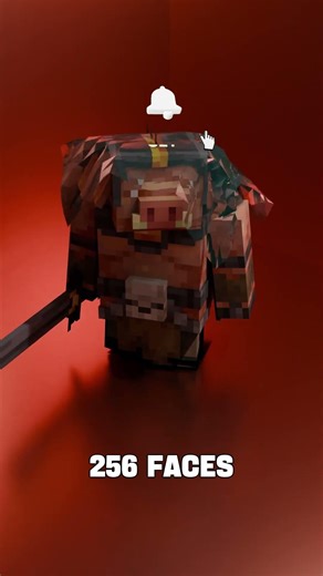 General piglin from a minecraft movie 3D Cloth Simulation #minecraft #3danimation