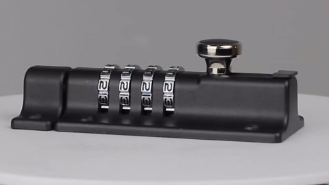 Heavy Duty 4-Digit Combination Locking Bolt - Reinforced Zinc Alloy Security Slide Latch for Gates, Sheds, Barns, Fences & Cabinets - Childproof Design & Anti-Theft Password Setting (Silver)