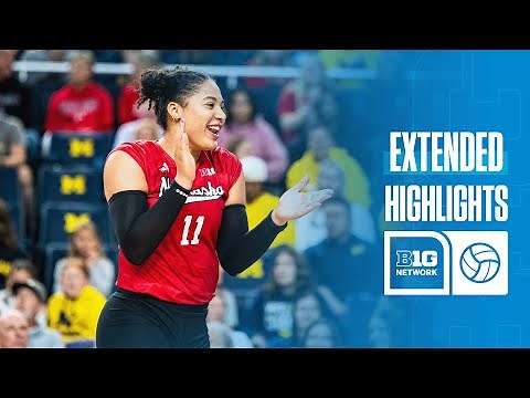 Nebraska at Michigan | Extended Highlights | Big Ten Volleyball | 10/19/2025