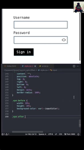 Login Form using html css
