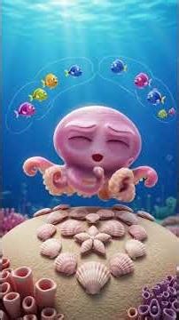 أخطبوط صغير وخجول#youtubeshorts #animation #shorts #ai #kidsvideo