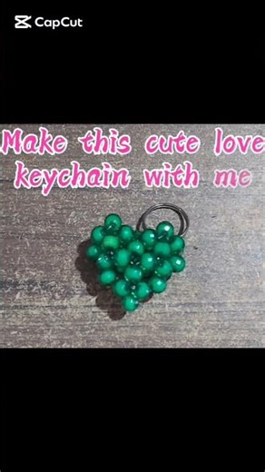 Love keychain! ❤️ #art #easy #keychain #keyrings #love #beads #artist