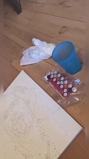 Painting Process: Creating Art from an Outline