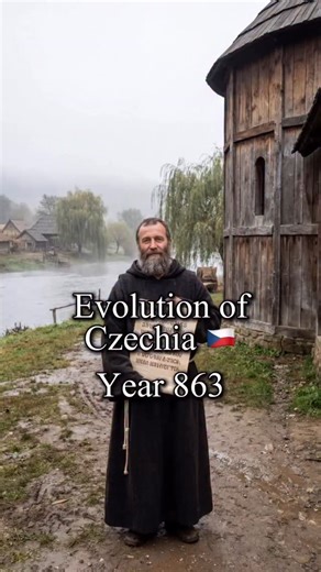 ICizinec Guide | Prague, Czechia on Instagram: "The evolution of Czechia in one minute — from the year 863 to the present day. A short video with AI-generated visuals highlighting key stages of the country’s history: from Great Moravia and the medieval kingdom, through the Habsburg era, industrialization, and the turbulent 20th century — to modern-day Czechia. The one-minute format compresses more than a thousand years of history into a continuous visual timeline, where eras, architecture, symbo