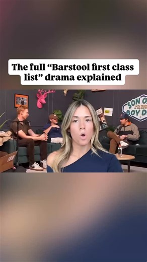 The full “Barstool first class list” drama explained @oonacmccaughan | Viva La Stool
