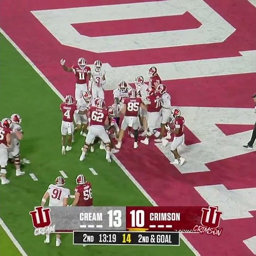 Khobie Martin Punches into the End Zone | Indiana Spring Football