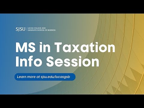 MS in Taxation Program Info Session