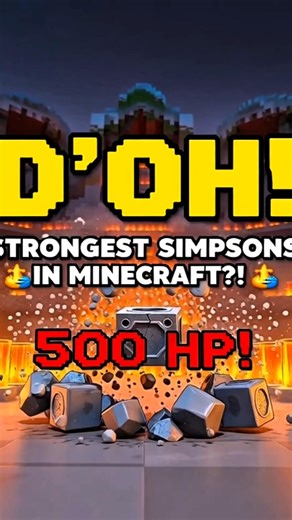 Strongest SIMPSONS in MINECRAFT? 💥 MAGGIE WINS?!" #shorts #simpsons #minecraft #strong #bartsimpson