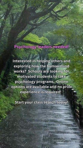 Want to take Psychology classes? Schools are now accepting new students. Click to see classes. 💻100% Online Options Available ✅Flexible Schedules 🧠No Prior Experience Required 👩‍🎓300 Accredited Programs | Psychology Mindset