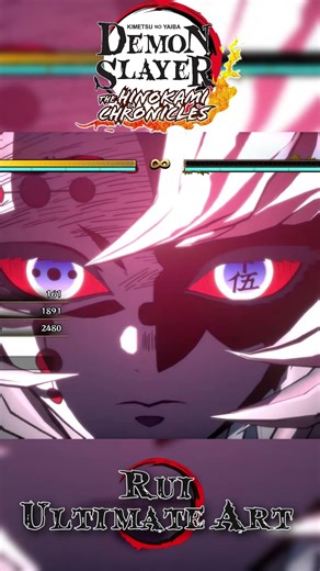 Rui Ultimate Art - Demon Slayer The Hinokami Chronicles #rui #gaming #anime #shorts