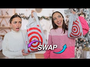 Twins Swap Christmas Gifts *Target challenge* | Brooklyn and Bailey