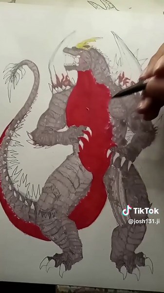 step by step #spacegodzilla #godzillavsspacegodzilla #drawing #draw #fandrawing #fanart #art #godzilladrawing #godzillafan #godzillafanart #godzillakingofthemonsters #monsterdrawing