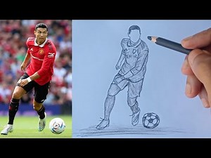 how to Draw Cristiano Ronaldo's Amazing Celebration!