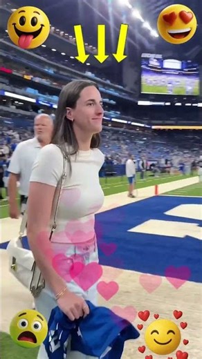 Caitlin Clark & Indiana Fever Pull Up to Colts Game — Fans Go Crazy