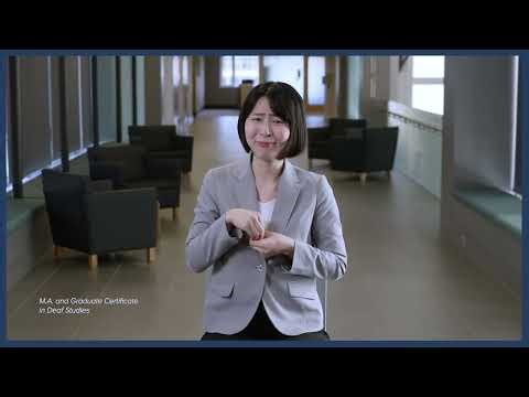 Graduate Admissions | Master's in Deaf Studies