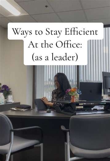 Ways I stay efficient and focused in the office as a leader: Time seems to fly especially when I’m at the office where the team wants to chat, check in, ask questions…. Here are some systems that support focus, people, and results. 🔹 Time-blocked team connection I schedule two 15-minute blocks daily to check in with my team, strengthen culture, and boost morale. 🔹 Meeting agenda systems All 1:1 meetings and department meetings follow a clear agenda template to improve communication, alignment,