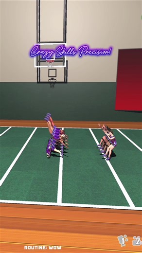 Crazy Cheer tumbling skills precision! #cheer #cheerleader #cheerleading #allstarcheer #cheerofficial3d