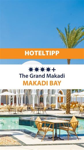 ✨ The Grand Makadi – 1001-Nacht-Flair & Schnorchel-Spot in der Makadi Bay ✨⁠ ⁠ Wenn du dir orientalische Architektur, einen weitläufigen Privatstrand und ein Korallenriff direkt vor der Tür wünschst, ist das The Grand Makadi genau für dich. 🏝️🐠⁠ ⁠Genieße folgende Highlights:⁠ ⁠ 🏖️ Direkt am weitläufigen Privatstrand – perfekt zum Relaxen & Spazieren an der Promenade⁠ 🐠 Ideal für Schnorchler: Artenreiches Hausriff Badesteg (Badeschuhe empfohlen)⁠ 🥤 All-Inclusive Verpflegung 🏊‍♀️ Saisonal be