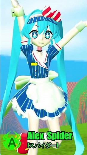 Mesmerizer dance メズマライザー in Gmod #alexspider #miku