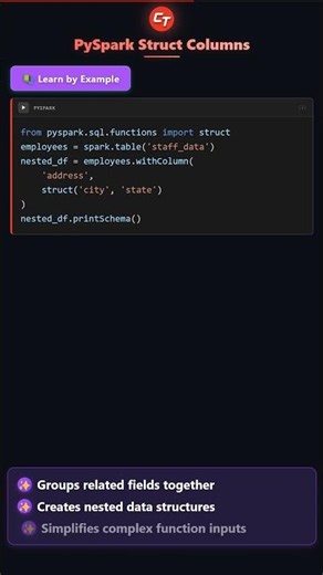Creating Struct Columns from Multiple Columns