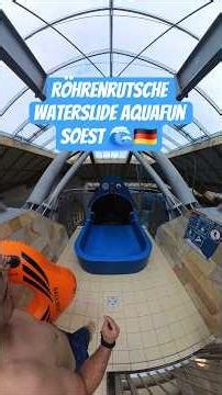 Röhrenrutsche Waterslide Aquafun Soest 🌊 🇩🇪 #Waterslide #slide #waterpark #viral #adrenaline #fyp