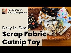 Scrap Fabric Catnip Toy