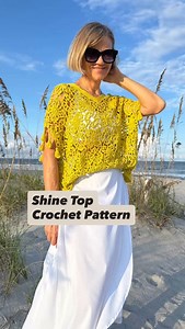 Shine Top Crochet Pattern (Link in profile) Sunshine Shine Top is my favourite combo! ☀️✨ This top is made with joined as you go motifs. Pattern includes written instructions on US terms, motif and joining videos, step pictures, and diagrams. 🤗 #outstandingcrochet #crochettop #crochetpattern #crochet #crochetdesigner | Outstanding Crochet