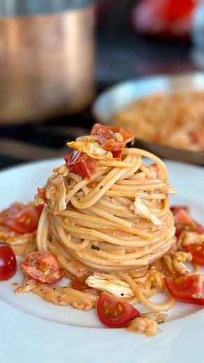19K views · 168 reactions | Spaghetti Crab Marinara. The pasta twist...