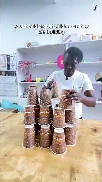 Stacking cups|simple play activity (all ages)