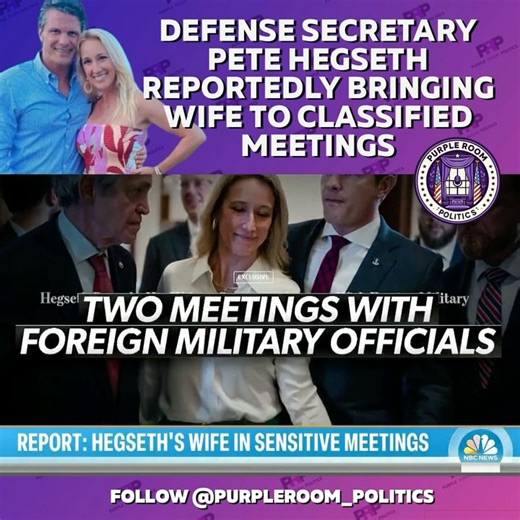 Defense Secretary Pete Hegseth is under scrutiny for involving his wife, Jennifer Hegseth, and his brother, Philip Hegseth, in sensitive government activities. Jennifer, a former Fox News producer, attended high-level meetings with foreign military officials where classified information was discussed. Notably, she participated in a Pentagon meeting with UK officials and a session at NATO headquarters in Brussels focusing on military support for Ukraine. It’s unclear whether Jennifer holds the ne