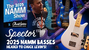 Join us in the Spector booth at NAMM 2025 with Taylor McLam, where he shows off some incredible, one-of-a-kind Spector basses - coming to Chuck Levin's in the DC area. #bass #bassguitar #spector #NAMM2025 | Chuck Levin's Washington Music Center