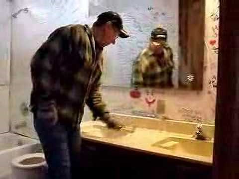 How to remove a bathroom vanity top